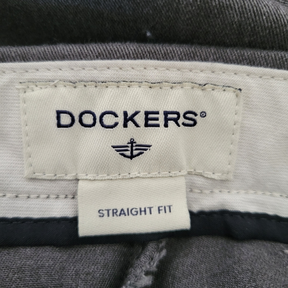 DOCKERS Straight Fit Gray Pants 36x30